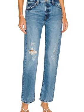 FRAME DENIM Le Slouch jeans in Blue Jay Rips - SZ 30